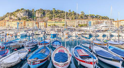 Vue du port depuis château